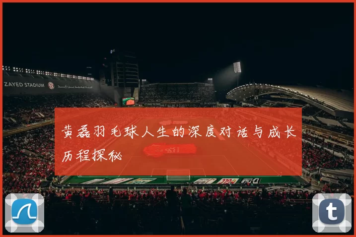 黄磊羽毛球人生的深度对话与成长历程探秘