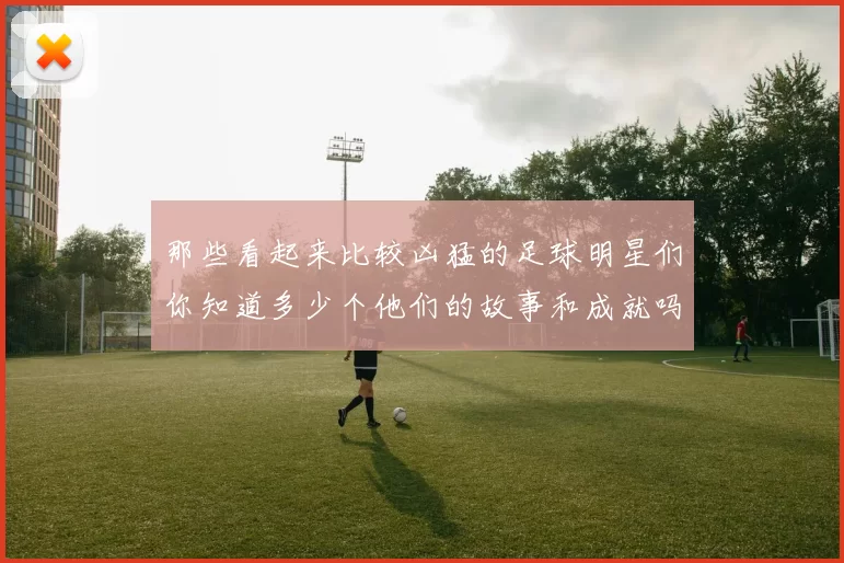那些看起来比较凶猛的足球明星们你知道多少个他们的故事和成就吗